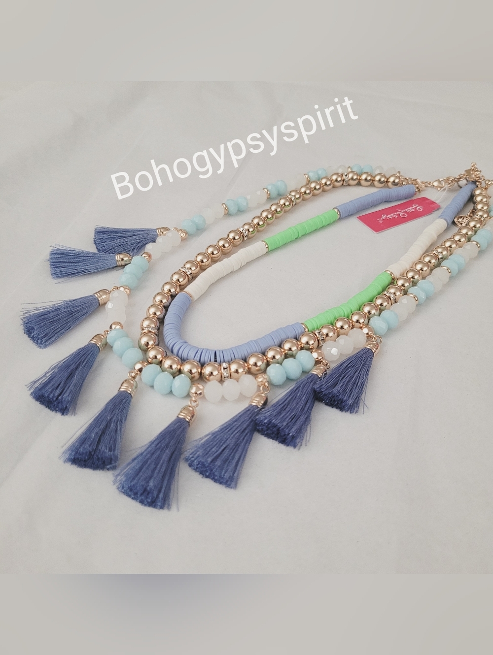 NWT $98 Lilly Pulitzer Multi Tassel Beaded Necklace